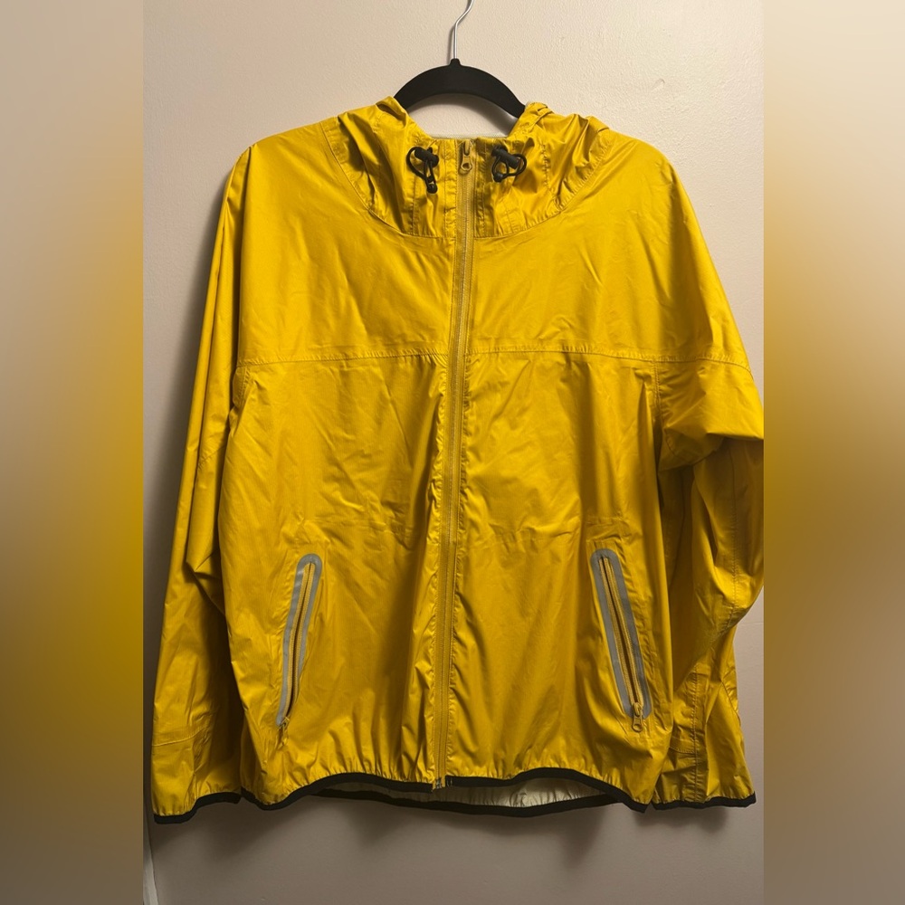 Urban Outfitters Yellow Hooded Raincoat for Men